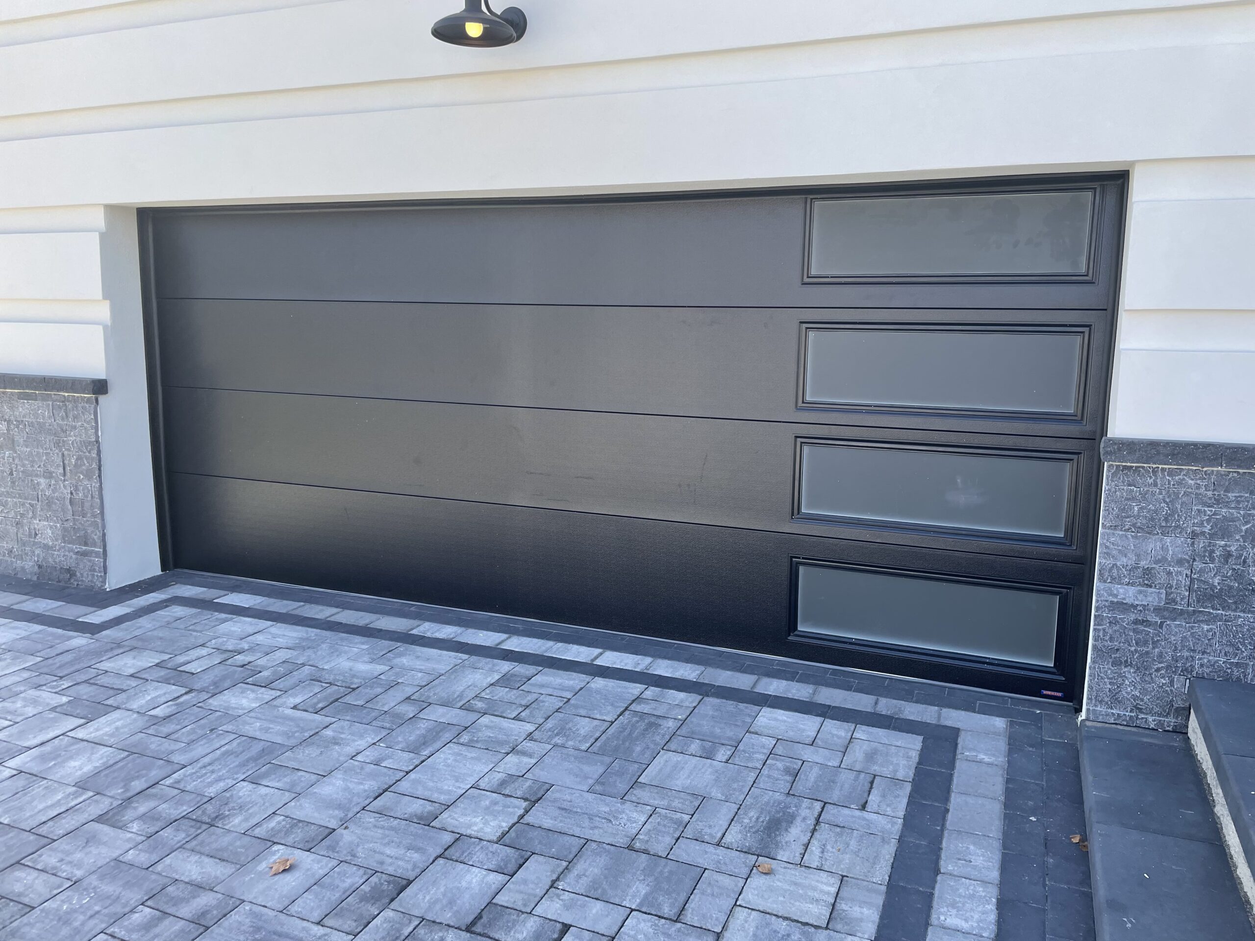 charcoal garage door