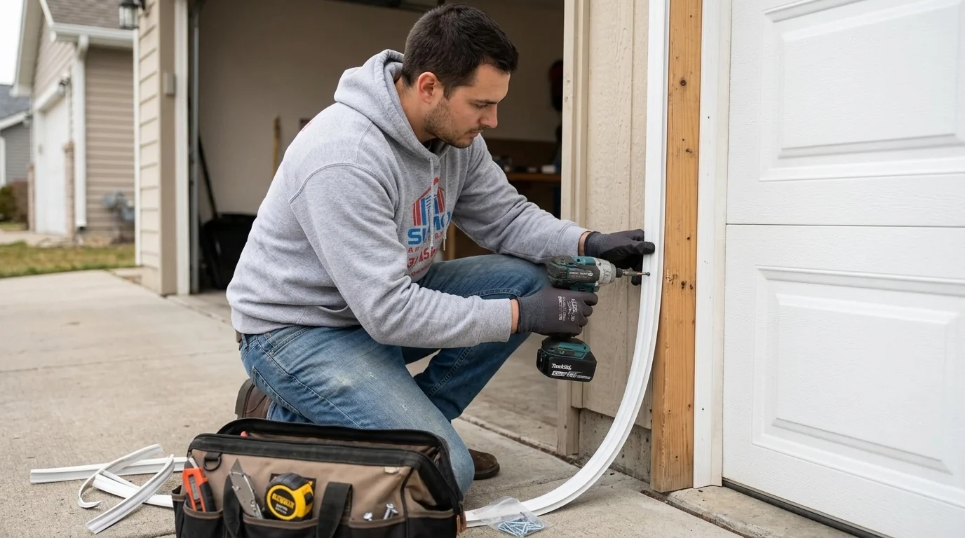 Garage Door Weather Seal Repair