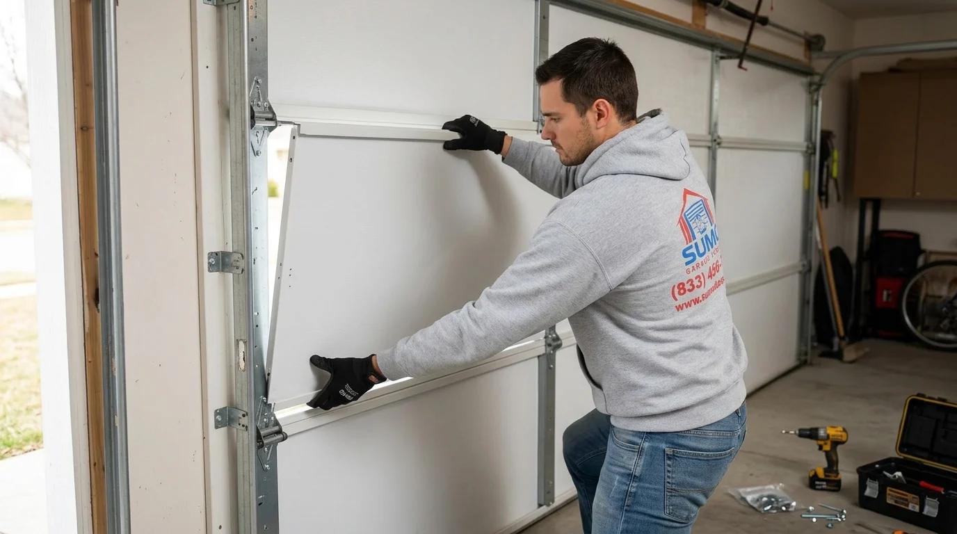 Garage Door Panel Repair
